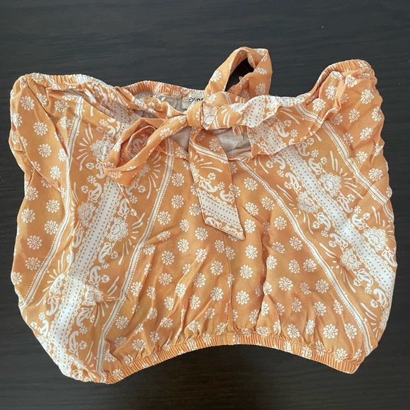 ☀️🍊 Ripcurl Front Tie Tube Top -S 🍊☀️ - Picture 1 of 4